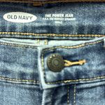 Old Navy Seam Back The Power Blue Jean Perfect Straight Raw Hem Ankle Womens 8 Photo 7