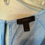 J.Crew  Linen/Cotton Blend Scalloped Sleeve Romper Size Large Photo 5