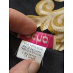 Echo White Black Gold 100% Silk 35” X 35” Square Scarf Ornate Baroque Luxury Photo 4