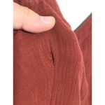 Sky And Sparrow Button Front Rust Midi Dress Crinkle Gauze L Boho Feminine Flowy Photo 10