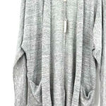 cupio NWT  size small gray open front‎ cardigan sweater with pockets Photo 0