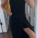 Venus Black Halter Top Formal Maxi Dress Photo 2
