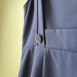 Moulinette Soeurs Anthropologie Dress Y2K Blue Nautical Fisherman Preppy 10 Overall Button Mini Photo 8