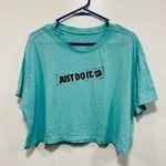 Nike Crop top! Teal athletic sports shirt! Women’s size XL Photo 0