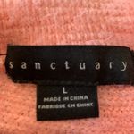 Sanctuary  eyelash mock neck balloon sleeve top sweater L Photo 3