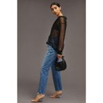 Good American Good Vintage Frayed Hem Jeans in Indigo Blue 0/25 NWT Photo 3