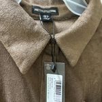 Pretty Little Thing  unisex Tan Button Down Shirt Photo 4