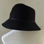 Nine & Co. Black Wool Felt Bucket Hat Photo 1