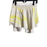 Nike Lululemon Court Rival HR Skirt Womens 10 Extended Liner White Yellow Tennis Photo 3