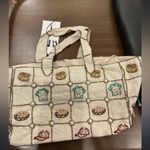 ZARA NWT  Woman purse bag 
Beaded Pearls Embroidery RARE fall donut & cap casual Photo 4