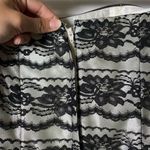 Gunne Sax Jessica McClintock Strapless Floral Lace Overlay Prom Dress Sz 9 Photo 7