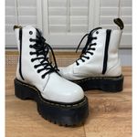Dr. Martens Docs Jadon Platform Boots Smooth White Leather Size 6 Lightly Worn Photo 9