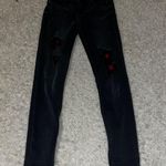 Judy Blue Plaid Patch Distressed Skinny Jeans Black Wash 7 28 Photo 1