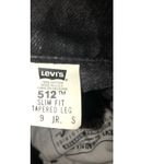 Levi's Levi’s 512 Slim Fit Tapered Leg Size 9 JR Womens Jeans Black 90's Made in USA Photo 1