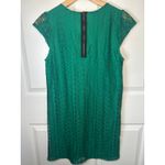 Anthropologie  Mi Ami Lace Sheath Dress Green Cap Sleeve Zipper Back Size Small Photo 4