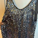 Talula  Silver Sequin Tank Photo 3