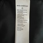 Good American - Black High Waist Striped Velour Dress Pants Sz Xl Photo 8