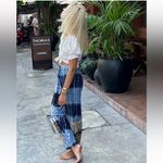 Chasing unicorns under the sea appliqué embroidered pants Blue Size XS Photo 2