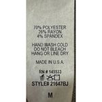 W5 Marled Black White 3/4 Sleeve Pullover Sweater Back Zip Sz M Medium Photo 5