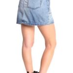 Free People NWT  Denim Splendor In The Grass Skirt Photo 1