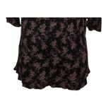 Deletta Black motif Floral Off-Shoulder top  Anthropologie sz medium‎ Photo 2