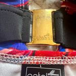 Catalina Vibrant Multicolor Women’s One Piece X-Back Tank Swimsuit, Royal Print Photo 5