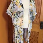 America & Beyond Women's Blue Floral Kimono/Duster Size M Photo 9