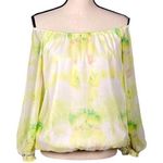 Alice + Olivia “Alta” peasant style, Boho chiffon blouse in size Medium. EUC Photo 0