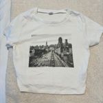 Garage  Crop Top White Photo 0