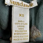 Sundance  Jeweled Dreams Dress Midi Tank Slip Embroidered Side Zip Green XS Photo 3