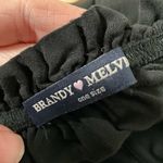 Brandy Melville  black off‎ shoulder crop top OSFM Photo 2