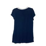 magnolia grace womens medium navy blue tunic shirt stitch fix textured lilly whi Photo 3