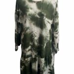 1. State  Olive Green Tie Dyed Dress Photo 1