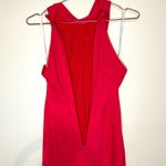 Halston Heritage Sleeveless Cowl Neck Flowy Wide Leg Jumpsuit Neon Pink size 0 Photo 10