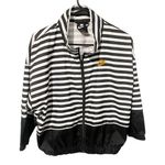 Nike Sportswear Womens Jacket XS Black White Striped Pockets Full Zip CD3683 Photo 0
