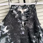 WAYF NWT Black and White Floral Tank Top Lace size Small Photo 5