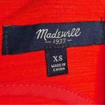 Madewell  Sleeveless Zip Shift Dress Zipper Pockets Orange Red sz XSmall Photo 8