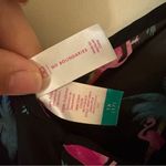 Tropical Flamingo Black Camisole Size 1X Photo 5