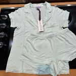 Hale Bob 2-piece short sleeve pajama set light green size S Photo 0