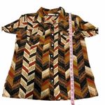 Notations  Chevron Blouse Orange Medium Petite‎ Photo 8