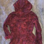 Athletic Collection Burgundy Camo Parka Windbreaker Jacket Photo 1