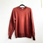 Uniqlo U Rust Sweatshirt Minimalist Classic Soft Cozy Casual Retro Earthy Medium Photo 1