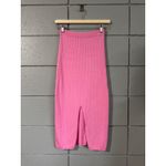 Free People Women's Skyline Ribbed Midi Skirt in Bubblegum Pink size XS Barbie Photo 2