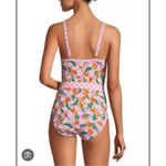 Lands' End Draper James Peach Print One Piece Swimsuit Women 18W Pink Preppy Photo 9