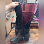 UGG  Lesley Tall Leather Wedge Boots. Black Size 6 Photo 4