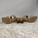 Nicole Miller New York Heels slide chunky shoe ivory womens size 9 open toe Photo 6