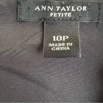 Ann Taylor Sheath Dress Womens 10P Black Floral Sleeveless Stretch Work Career Photo 4