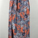 CAbi Style #5250 Calypso Skirt Sz. M Maxi Floral Orange Blue Fall Colors Photo 0