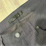 prAna  Low Rise Skinny Cargo Ankle Pants Subtle Gray Argyle Print Casual Size 4 Photo 1