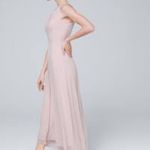 White House | Black Market WHBM S/L Keyhole Jumpsuit w/ Overlay in Cottage Rose sz 00 NWT Photo 1